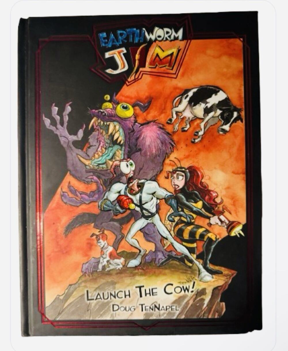 *SIGNED* Earthworm Jim: Launch The Cow! 2019, Doug TenNapel Hardcover